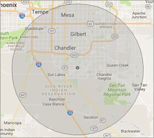 Chandler, AZ on-site Computer Repair Service Area
